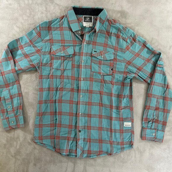 Split T-Shirt Male L Blue Long Sleeve Island Zone - Picture 2 of 9